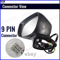 For Mazda CX-5 2017-2022 Black Door Wing Mirror Heated Electric 9Wires Left UK