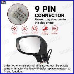 For Mazda CX-5 2017-2022 Black Door Wing Mirror Heated Electric 9Wires Left UK