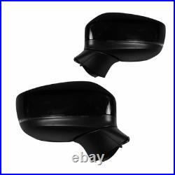 For Mazda CX-5 2017-2022 Pair L+R Black Door Wing Mirror Heated Electric 9Wires