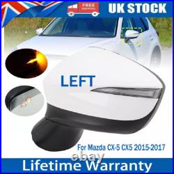 For Mazda CX-5 CX5 2015-2017 Door Wing Mirror Power Fold Heated Turn Signal Left