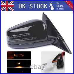 For Mercedes Benz W212 2010-2016 Right Indicator Wing Door Mirror Power Folding
