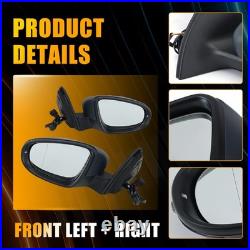 For VW Golf MK6 09-13 Grey Left & Right Wing Mirror Electric Heated Indicator UK