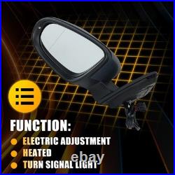 For VW Golf MK6 09-13 Grey Left & Right Wing Mirror Electric Heated Indicator UK