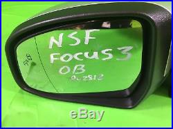 Ford Focus Mk3 Wing Mirror Power Fold Puddle Blind Spot Silver Ob Passenger Left
