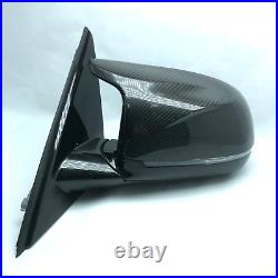 Genuine Bmw X5 G05 X5m Carbon Wing Mirrors Full Camera Blind Zone Rhd Set Of 2