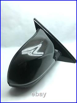 Genuine Bmw X5 G05 X5m Carbon Wing Mirrors Full Camera Blind Zone Rhd Set Of 2