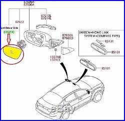 Genuine Kia Optima Driver Side View Mirror Glass Blind Spot Detection 876114C000