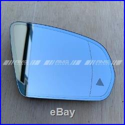 Genuine mercedes right exterior mirror glass dimming blind spot A0998100416