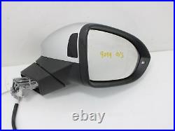 Golf Mk8 Door Mirror Right Offside With Blind Spot & Puddle Light Silver (20-22)