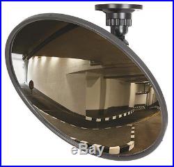 H9G 40cm CONVEX Blind Spot DRIVEWAY Shop MIRROR with Hidden CCTV Spy Cam Camera