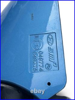 HYUNDAI KONA PASSENGER SIDE MIRROR E13049774 IN Blue POWER FOLDING 2021