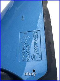 HYUNDAI KONA PASSENGER SIDE MIRROR E13049774 IN Blue POWER FOLDING 2021