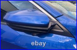 Honda CIVIC Mk10 2017-2022 O/s Driver Side Front Wing Mirror In Blue 049682