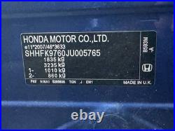 Honda CIVIC Mk10 2017-2022 O/s Driver Side Front Wing Mirror In Blue 049682