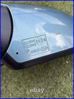 Hyundai Kona 2017-2023 Blind Spot Power Fold Wing Mirror Left Blue 10 Pin