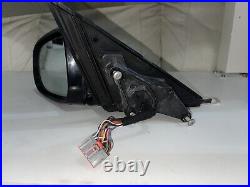 Jaguar XF X250 Facelift Left Passenger NS Mirror Power Fold Blind Spot Black