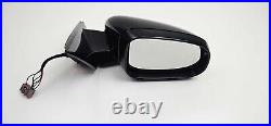 Jaguar Xe Saloon 2015-2019 Right Driver Wing Mirror Manual Fold 6 Pin Black