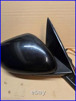 Jaguar Xf X250 O/s Drivers Door Mirror Wing Mirror Black Powerfold Blind Spot