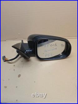 Jaguar Xf X250 O/s Drivers Door Mirror Wing Mirror Black Powerfold Blind Spot