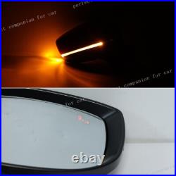 Left Blind Spot Rearview mirror Heated WithLamp For Mazda CX-5 2017 2018-2019 Red