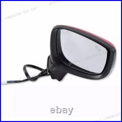 Left Blind Spot Rearview mirror Heated WithLamp For Mazda CX-5 2017 2018-2019 Red