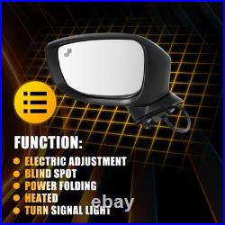 Left N/S Door Wing Mirror Power Fold Turn Signal for Mazda CX-5 2017-2022 Heated