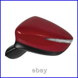 Left Side Door Mirror Blind Spot Turn Signal Red For Mazda CX-5 CX5 2015-2017