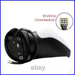 Left Side Door Mirror Blind Spot Turn Signal Red For Mazda CX-5 CX5 2015-2017