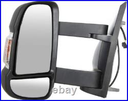 Left Side Long Arm Wing Mirror Fits FIAT DUCATO 2006 2024 Electric OEM Quality