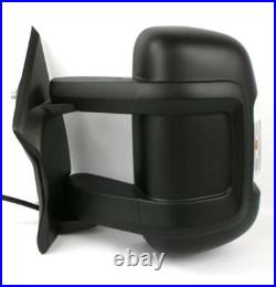 Left Side Long Arm Wing Mirror Fits FIAT DUCATO 2006 2024 Electric OEM Quality