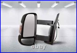Left Side Long Arm Wing Mirror Fits FIAT DUCATO 2006 2024 Electric OEM Quality