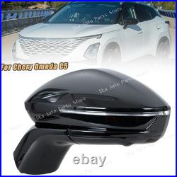 Left Side With Blind Spot Camera Side Wing Door Mirror For Chery Omoda C5 Black