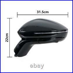 Left Side With Blind Spot Camera Side Wing Door Mirror For Chery Omoda C5 Black