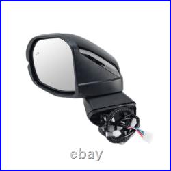 Left Wing Mirror For Honda CRV CR-V 2023 2024 25 Blind Spot 9Pin Black Passenger