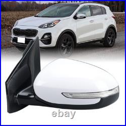 Left Wing Mirror Power Fold Blind Spot 10pin Heated For Kia Sportage 2016-2021