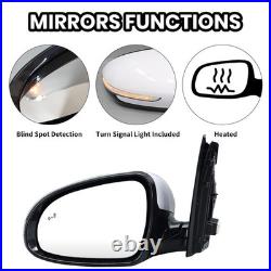 Left Wing Mirror Power Fold Blind Spot 10pin Heated For Kia Sportage 2016-2021