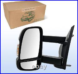 Long Arm Wing Mirror Fits Peugeot Boxer 2006-2024 Electric With Temp Sensor, RHS