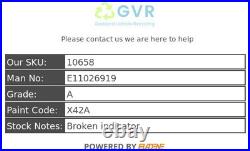 MITSUBISHI OUTLANDER PHEV GX 4H MK3 2015 Wing Door Mirror Left Side E11026919