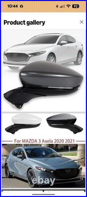 Mazda 3 Anthracite Grey Complete Wing Mirror Left Hand 2021