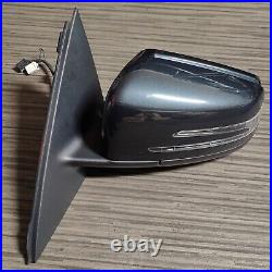 Mercedes C Class W204 Coupe Passenger Side Left Power Fold Wing Mirror Black 183