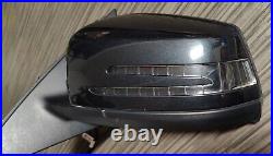 Mercedes C Class W204 Coupe Passenger Side Left Power Fold Wing Mirror Black 183