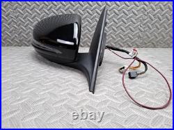 Mercedes C Class W205 Driver Side Wing Mirror Power Folding Black