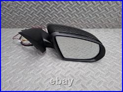 Mercedes C Class W205 Driver Side Wing Mirror Power Folding Black