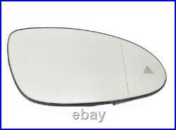 Mercedes S W221 CL C216 Mirror Glass Right Heated Blind Spot Assist 05-11 New