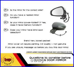 Mercedes V Class 2015 On Door Wing Mirror Electric Folding Heated Left Passenger Mercedes V Class 2015 On Door Wing Mirror Electric Folding Heated Left Passenger