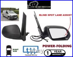 Mercedes Vito 2014-2022 Right Electric Mirror Unit Power Folding With Blind Spot