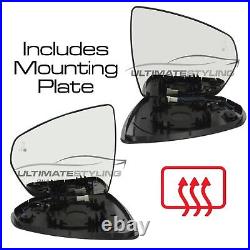 Mirror Glass Citroen C5 Aircross 2018-2023 With Blind Spot Indicator Convex Pair