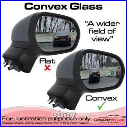 Mirror Glass DS DS7 Crossback 2017- Heated Convex LED Blind Spot Indicator Pair