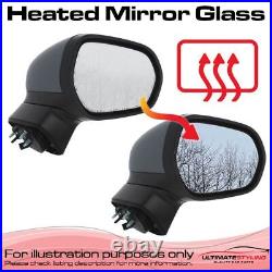 Mirror Glass DS DS7 Crossback 2017- Heated Convex LED Blind Spot Indicator Pair