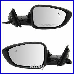 Mirror Pair Power Heated Blind Spot Detection PTM LH RH Sides for Accord Sedan